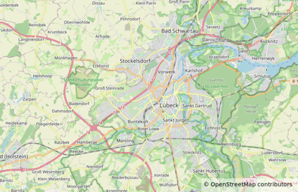 Trave-Express Kurierfahrzeug in Lübeck